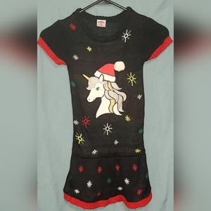 GUC - Girl's Size XS (4-5) Holiday Time Christmas Sweater Dress